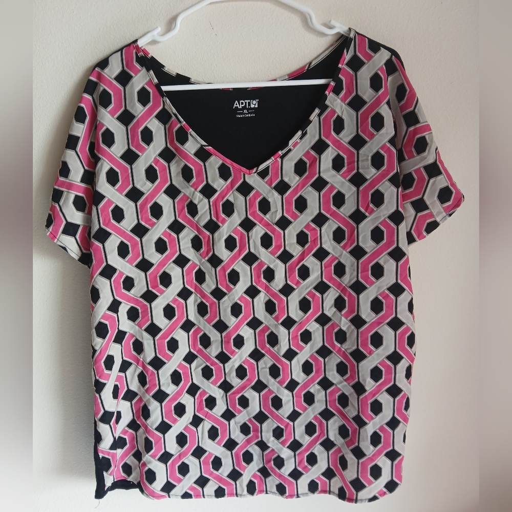 APT 9 Women's Top Size XL Short Sleeves